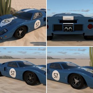 GT40 Paint Render