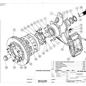 SPF Left Rear Upright Drawing