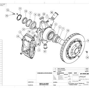 SPF Right Front Upright Drawing