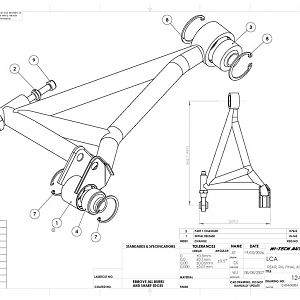 SPF Right Rear LCA Drawing