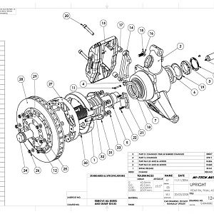 SPF Right Rear Upright Drawing