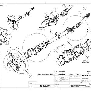 SPF Steering Column Drawing