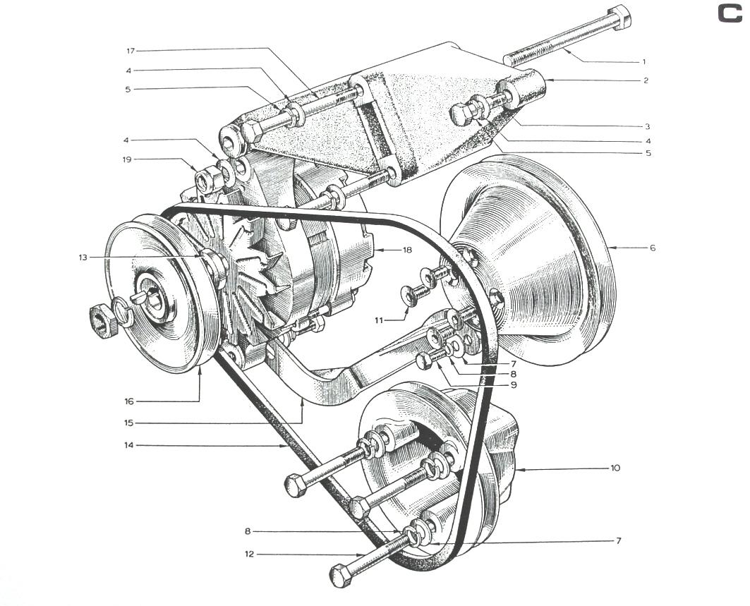 Parts Book,  Pulleys and Alt.