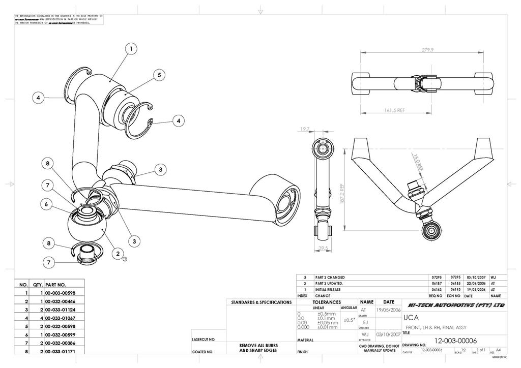 SPF Front UCA Drawing